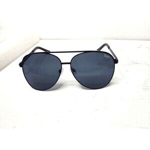 Quay "Vivienne" Aviator Sunglasses Black Frame/Black Lenses 126 Australia UV400